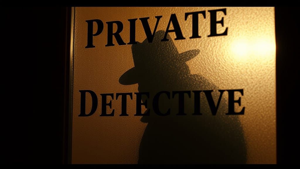 Cinematic Detective Scene with a Sneaky Lizard