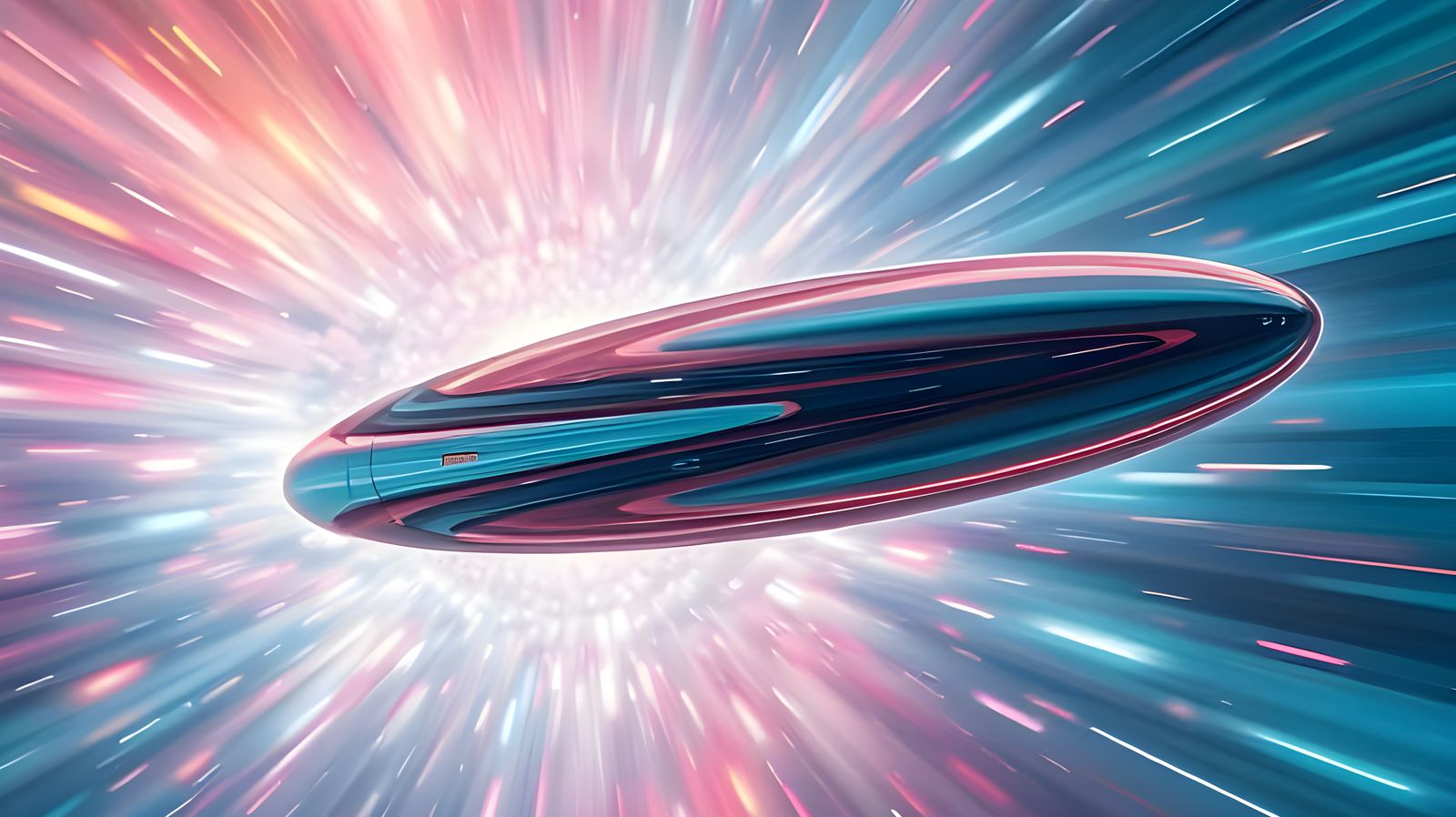 Surreal Vortex Tunnel Maelstrom in Mirror-Gleaming Prolate C...