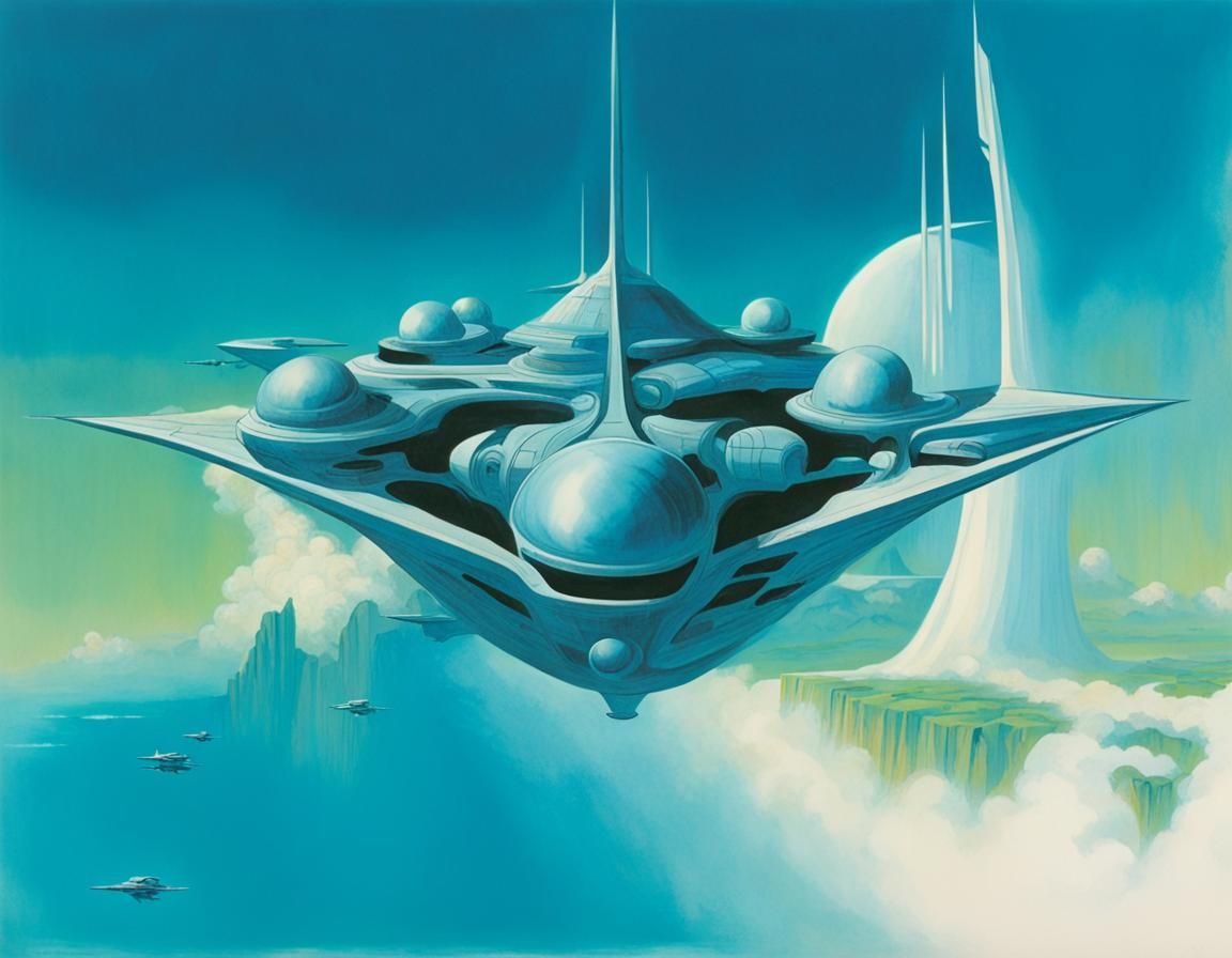 Journey to the Blue Mist Worlds: Sci-Fi Art