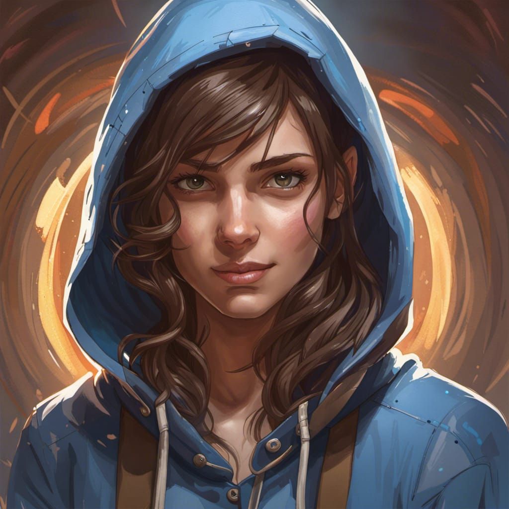 Evil Smile Portrait in Hyperdetailed Lighting