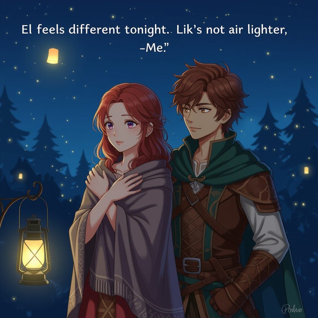 Magical Realism Solitude: Elowen's Cosmic Transformation