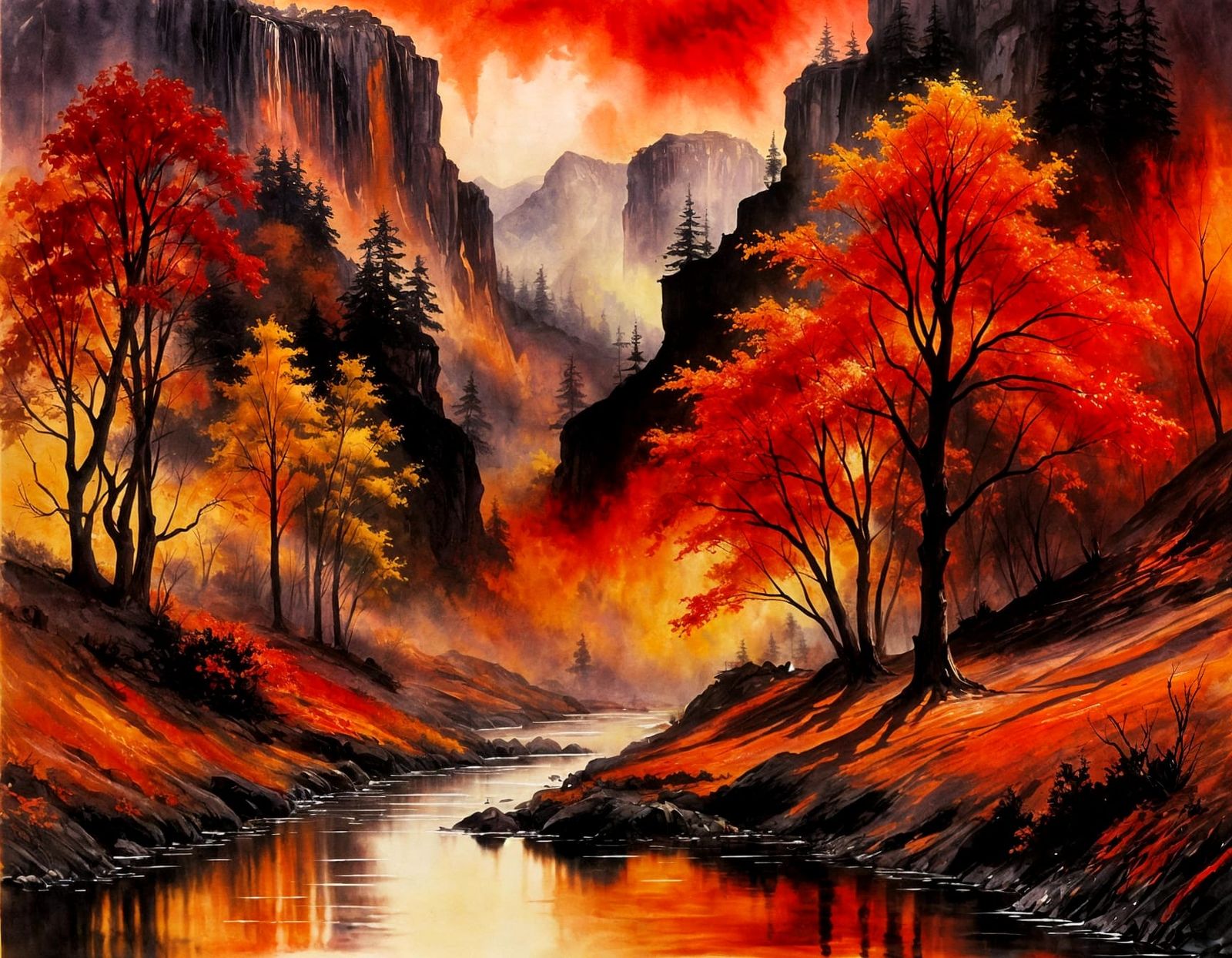 Flame Trees