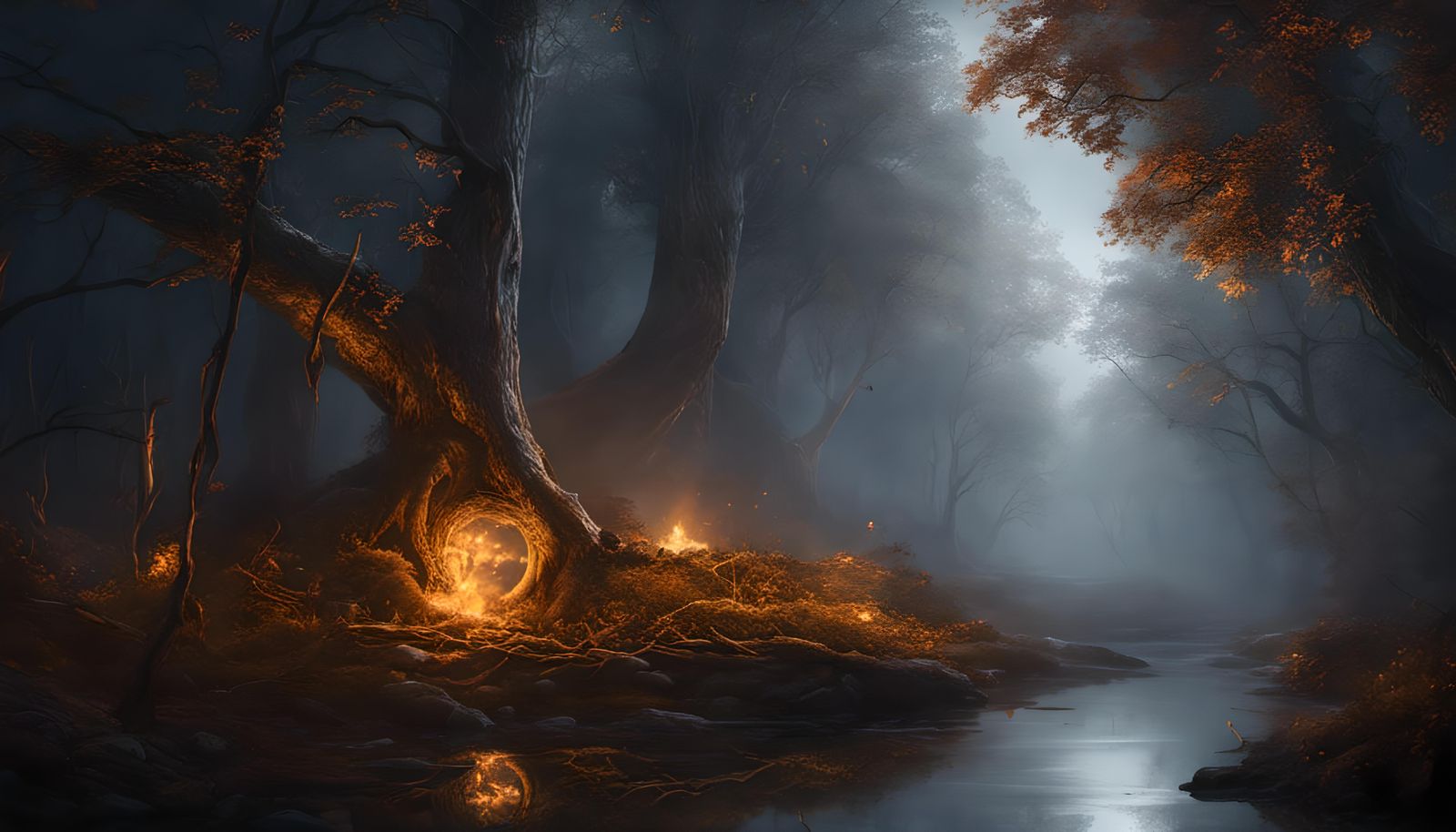 Spooky RPG Forest with Volumetric Lighting