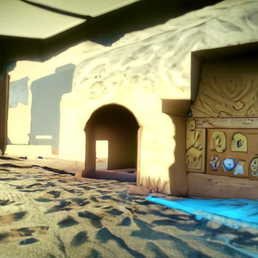 Gerudo Desert Ghost Town in 3D Rendering
