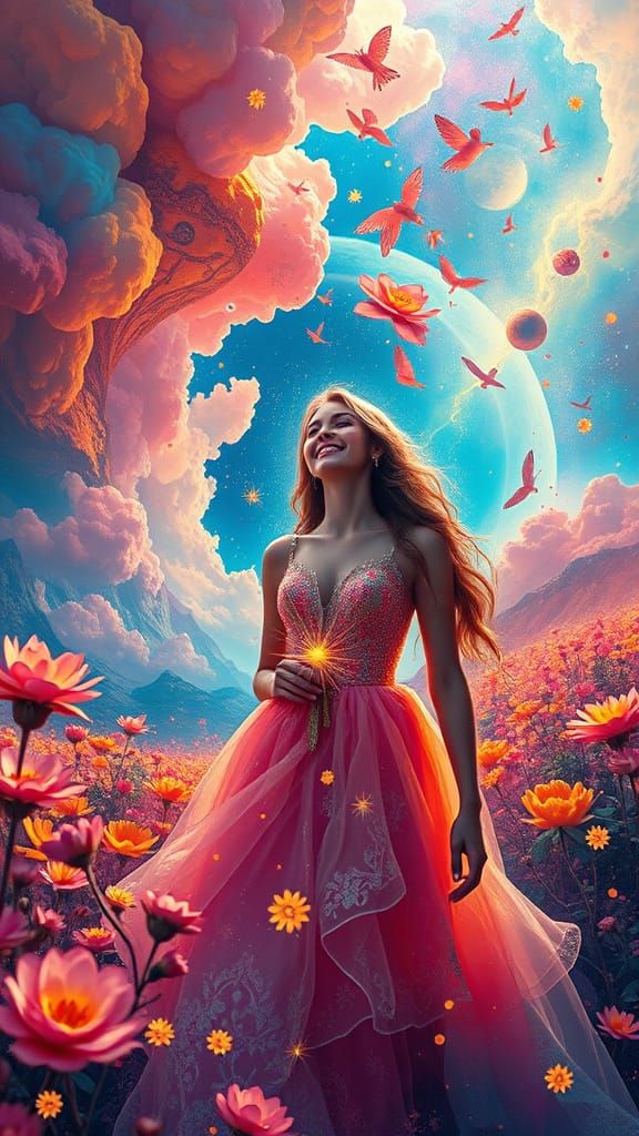 Surrealist Masterpiece of Captivating Joy