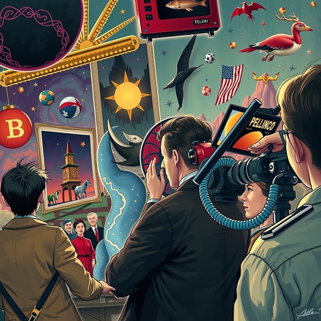 Dreamlike Cinema Magic in Vibrant Colors