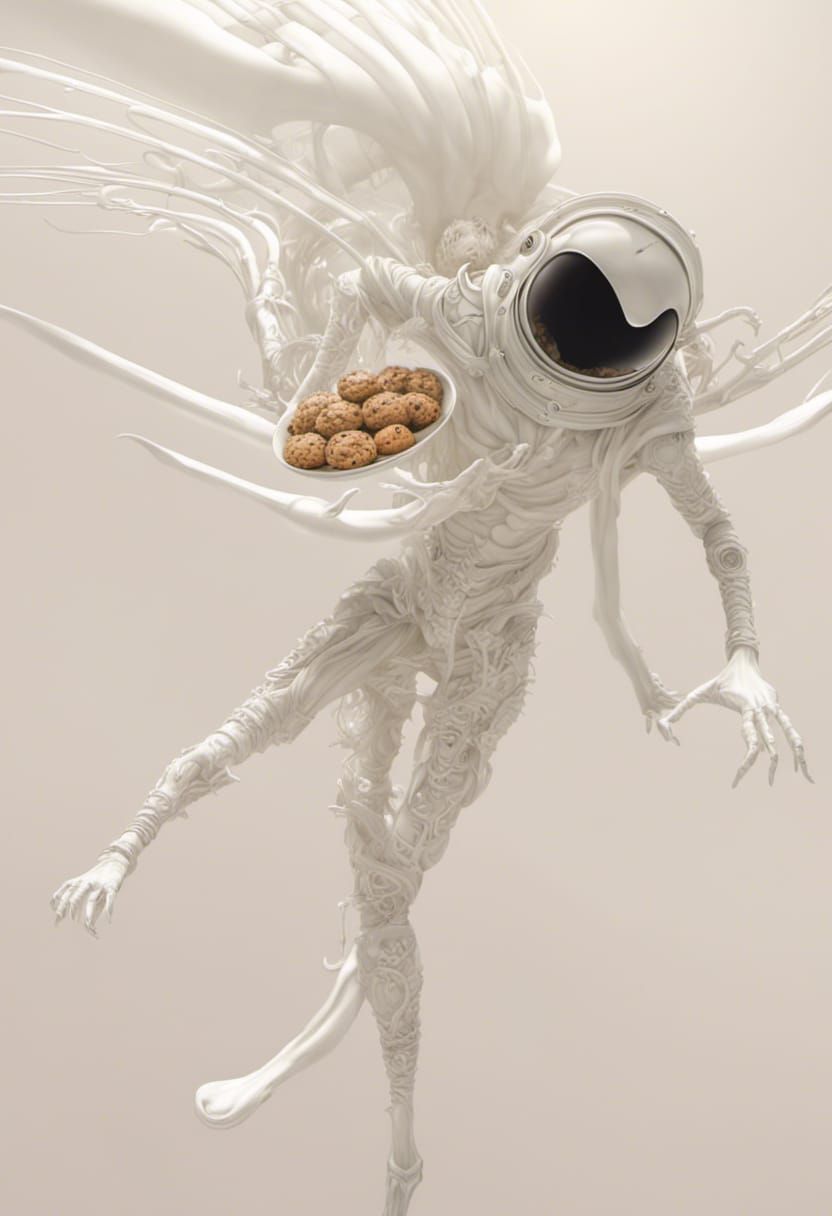 Bizarre Futuristic Feast: Ultra-Detailed Magical Realism