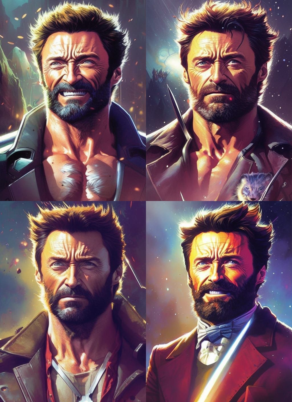 Wolverine Crayon Caricature by Jean Baptiste Monge