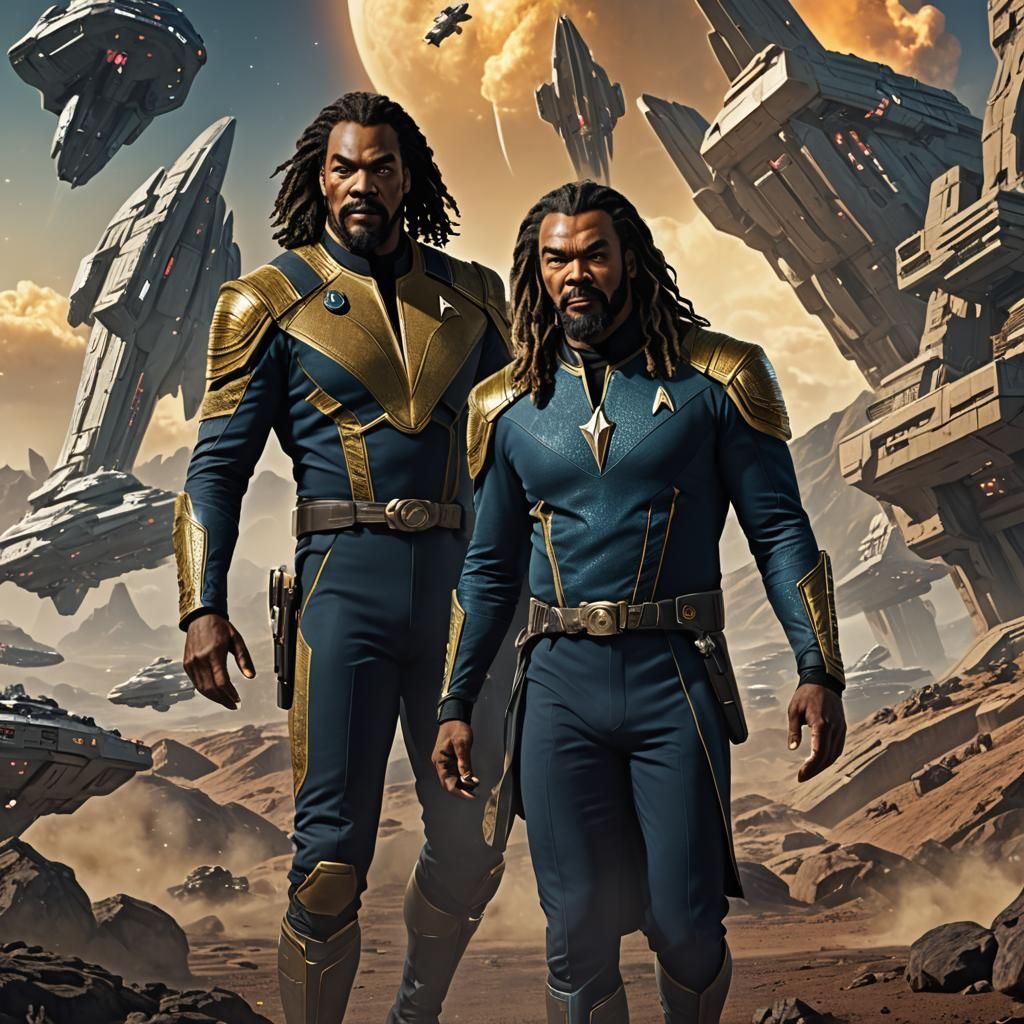 Star Trek: Actors as Klingon Officers in Uniforms