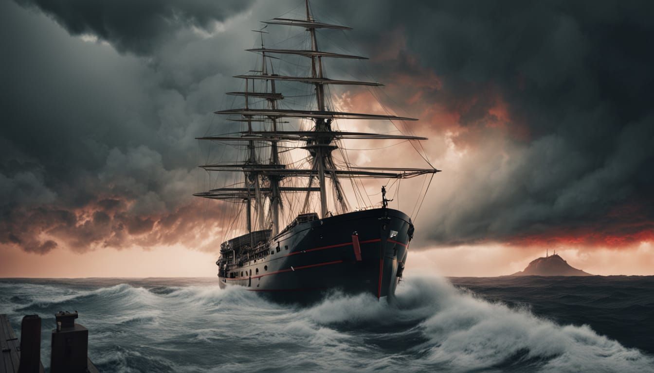Dramatic Sea Captain Film Still in 8k Resolution