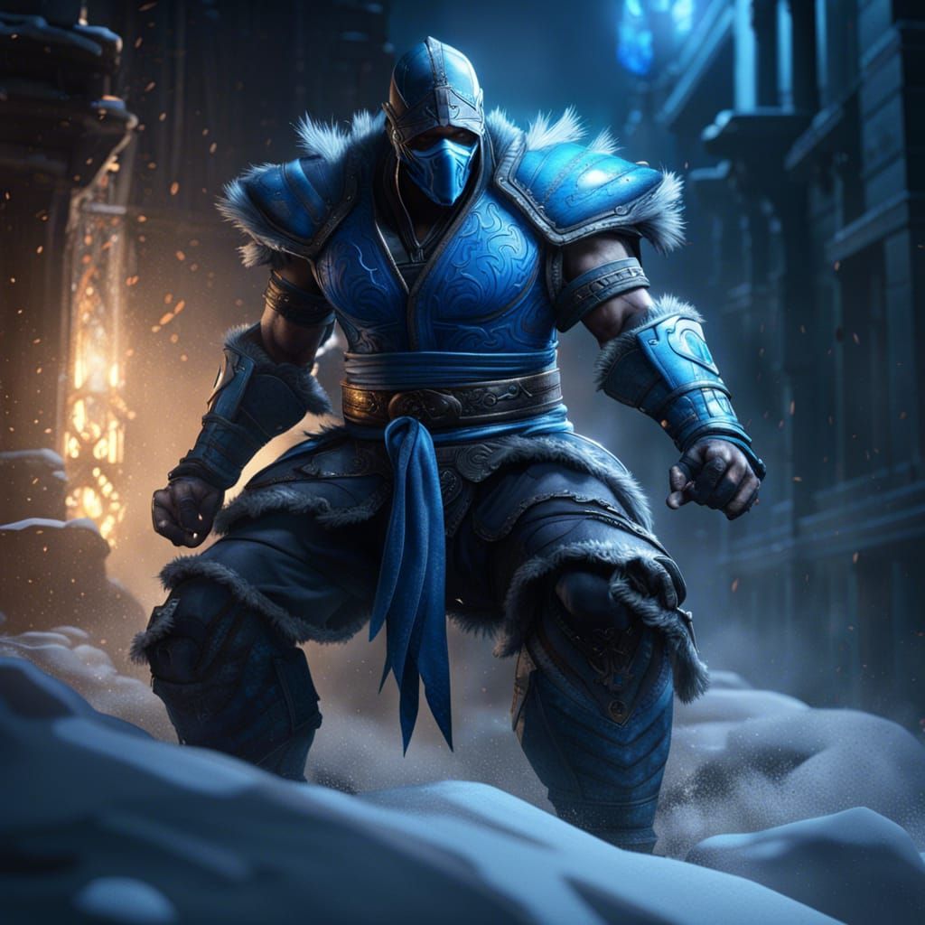 Sub-Zero Dark Fantasy Concept Art in 8K