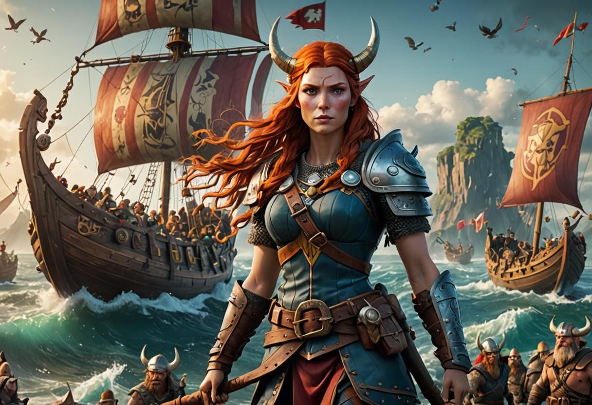 Vikings Video game character: The Legendary Goddess Freya🎮