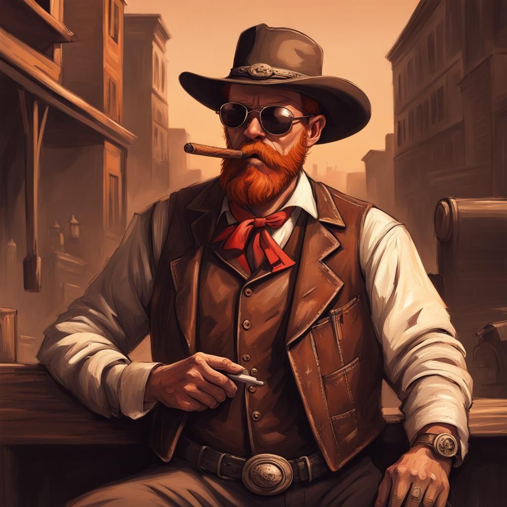 Wild West Mayor with Cigar, in Sinister Style