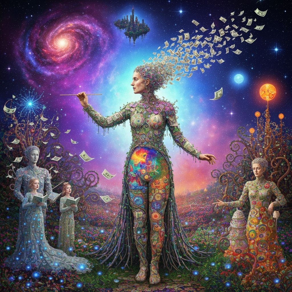 Ethereal Conductor Transforms into Money in Cosmic Garden