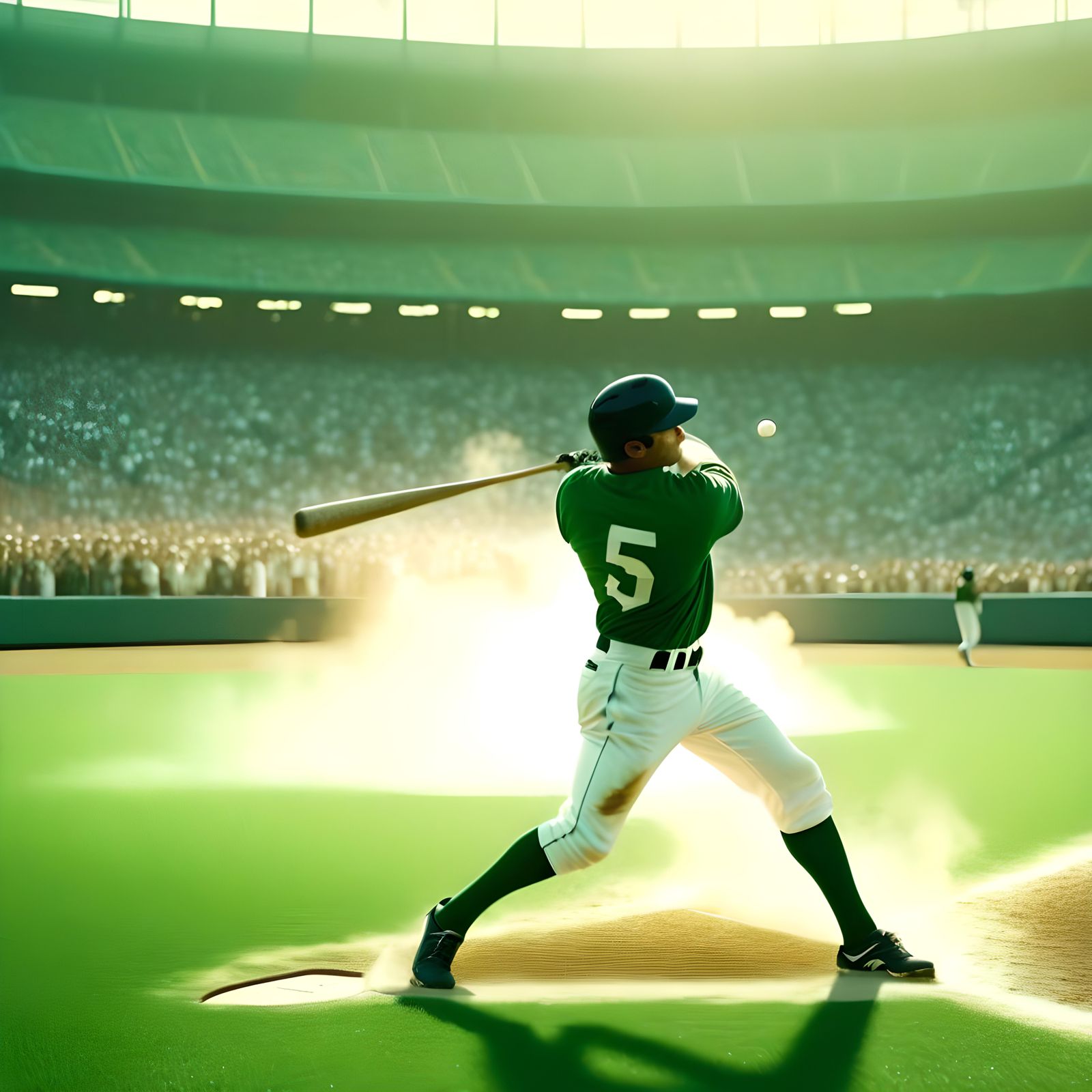 Dramatic Home Run in Cinematic Film Style