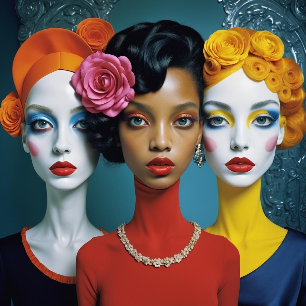 Surreal Simultaneous Dresses in High Resolution