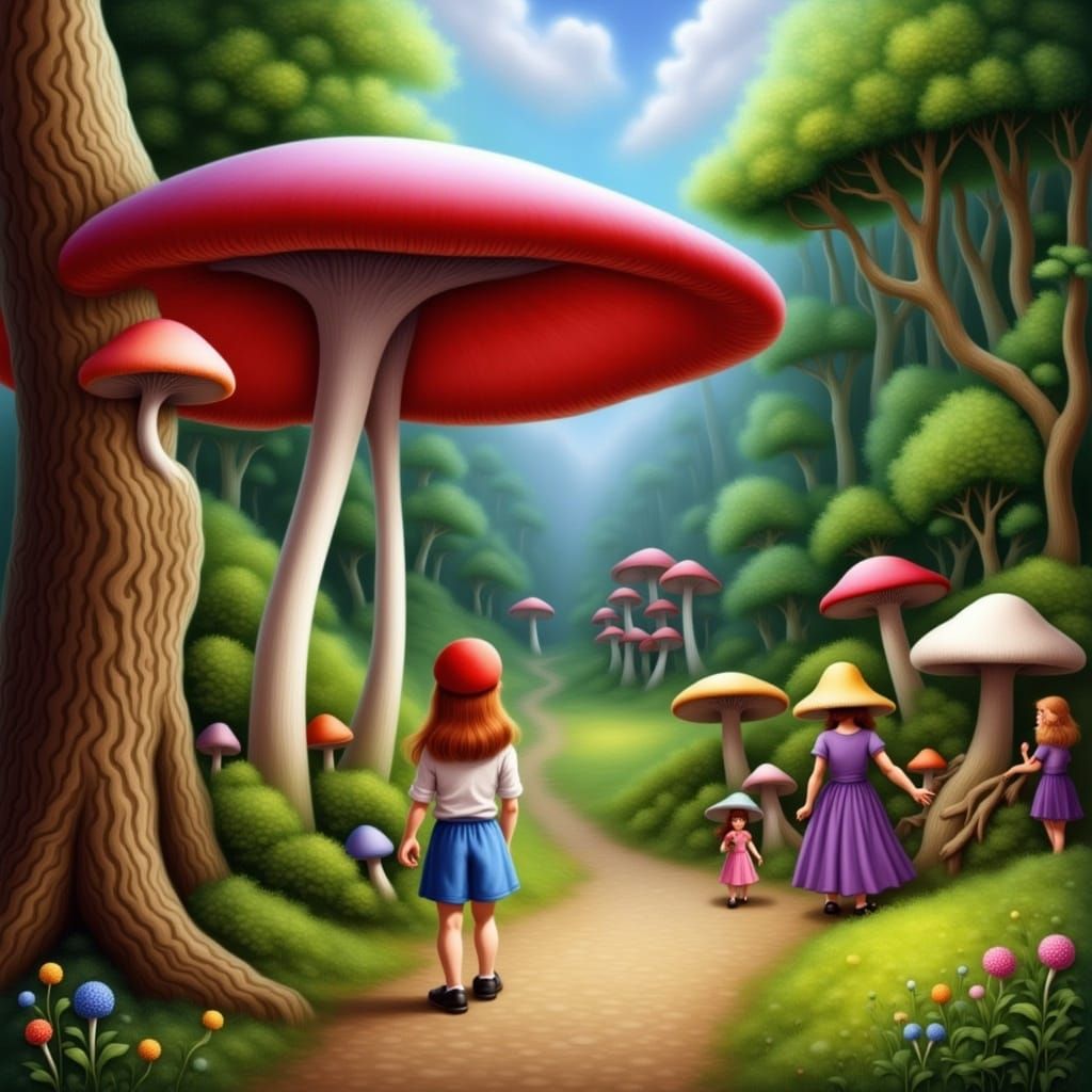 Little Red Riding Hood: A Detailed Matte Painting