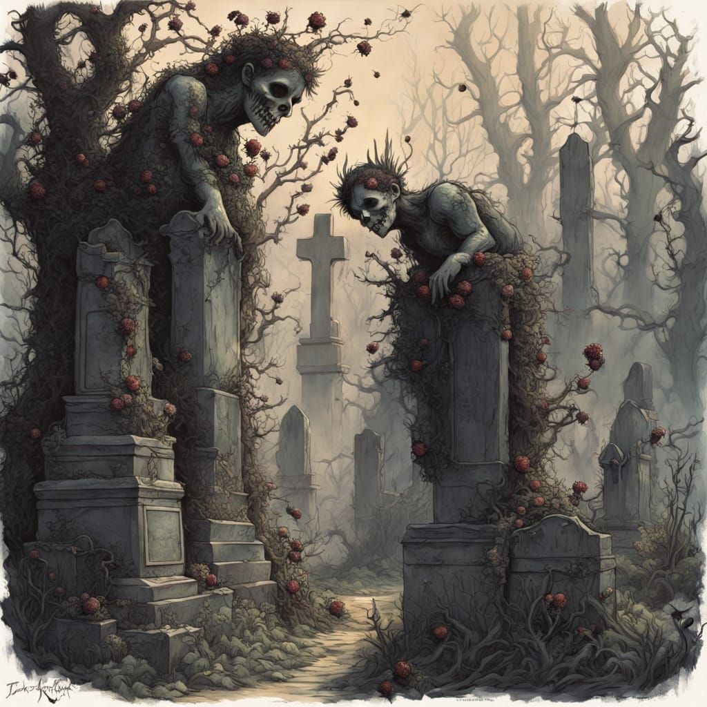 Sinister Graveyard Garden with Spectral Tenders