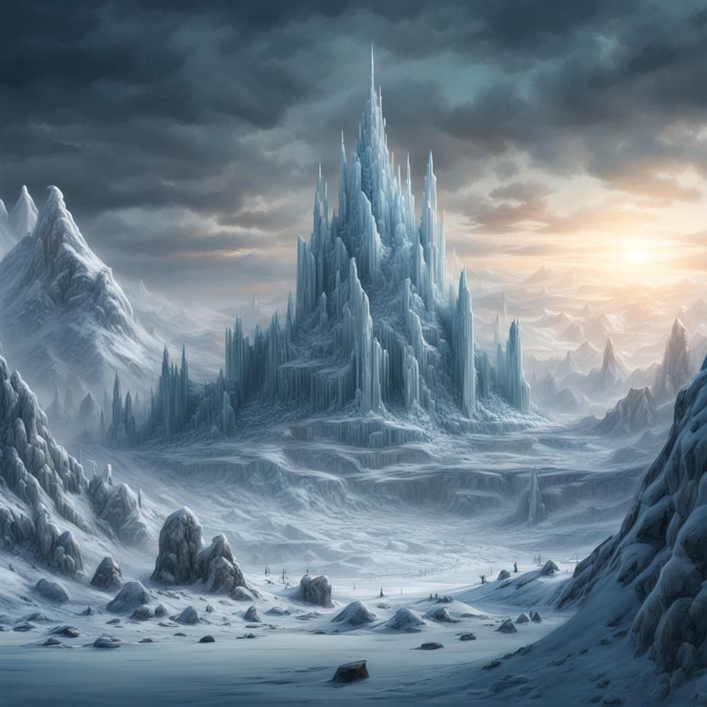 Ice Spires of the Winter Tundra