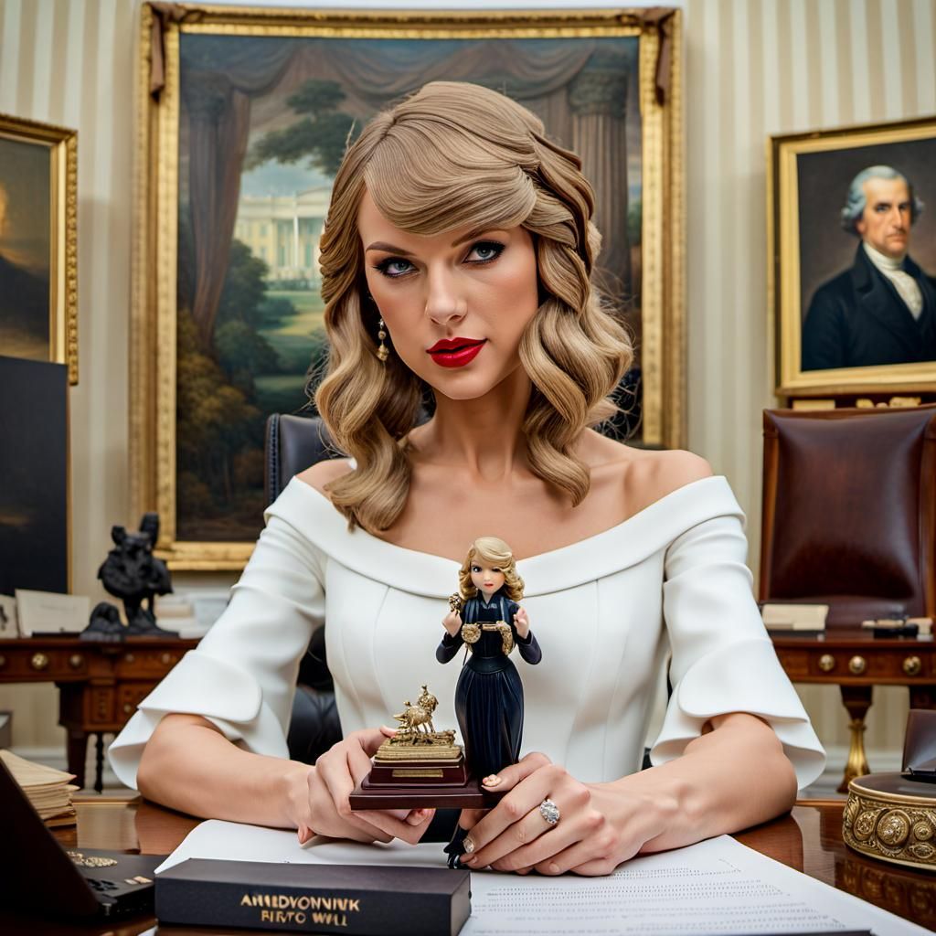 Swift's Presidential Shrine: Taylor Swift Puts Her Mini-Me B...