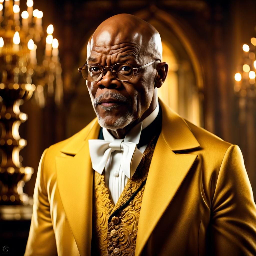Samuel L. Jackson as Belle, Hyperrealistic Portrait