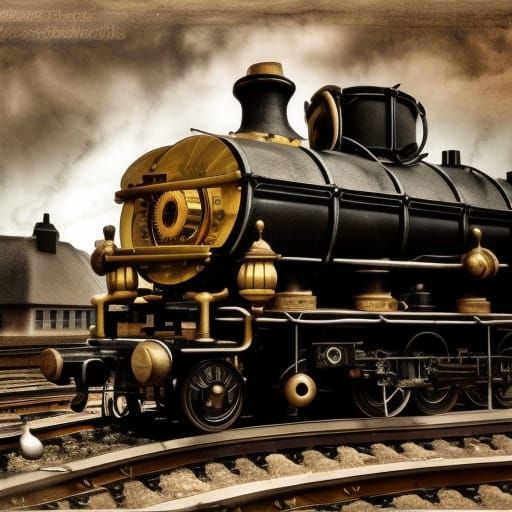 Steampunk Engine Train