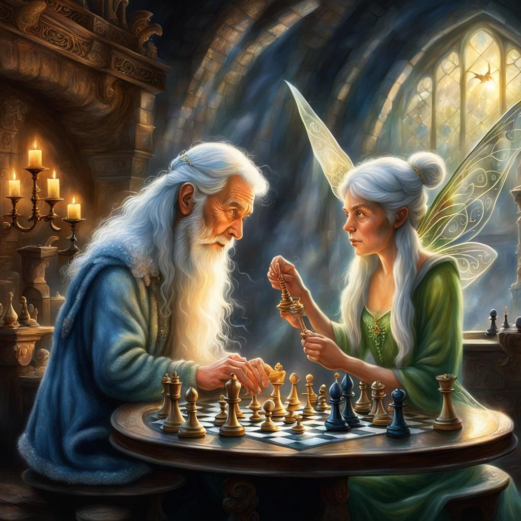 Fantasy Chess Game in Dragon's Den