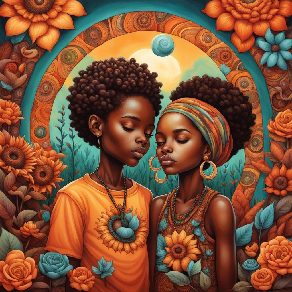 Children's Joy: A Visionary Art Image