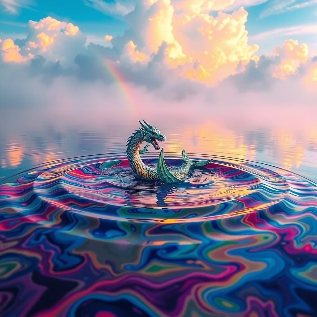 Dragon and Mermaid Non-Newtonian Fluid Lake