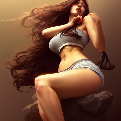 Artistic Portrait of a Curvy Woman in Unreal Engine