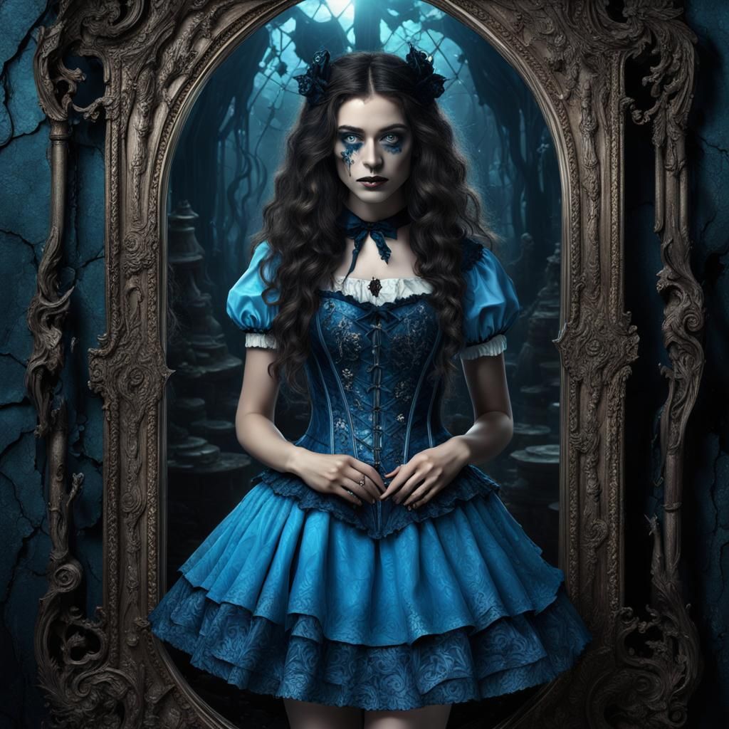Alice in Wonderland Shattered Mirror Fantasy