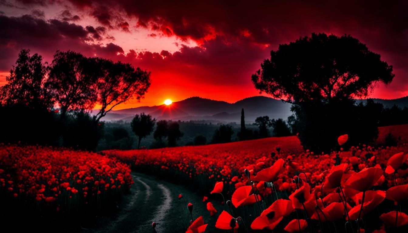 Red landscape