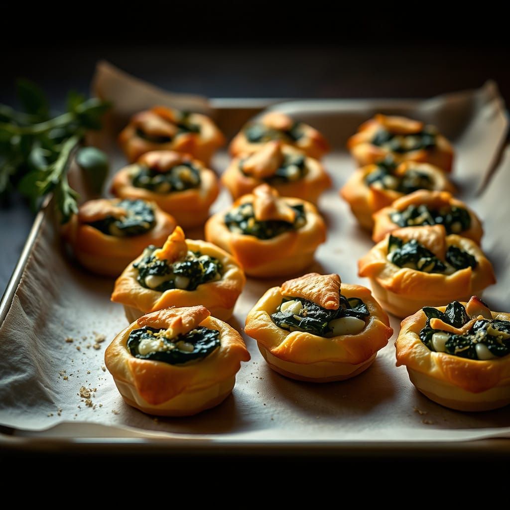 Golden Brown Mini Puffs in Warm Cinematic Light