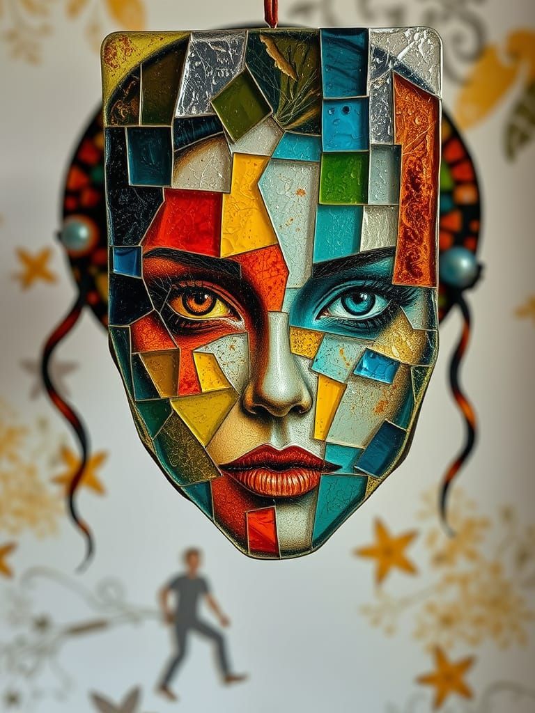 Crazed Glasspatchwork Hanging