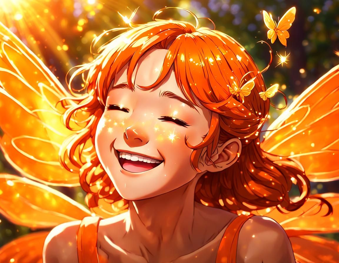 Laughing Orange Fairy - anime 1