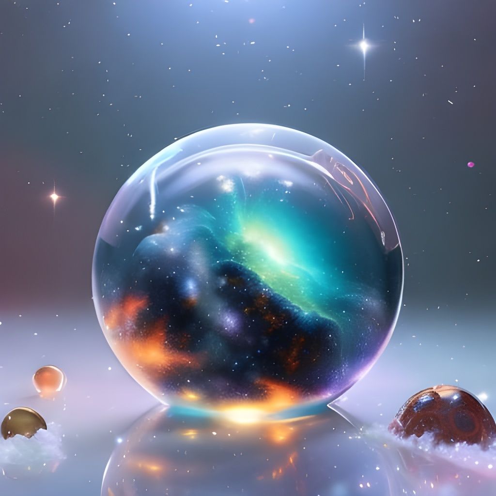 Galaxy in a Globe: Detailed Solar System Illustration