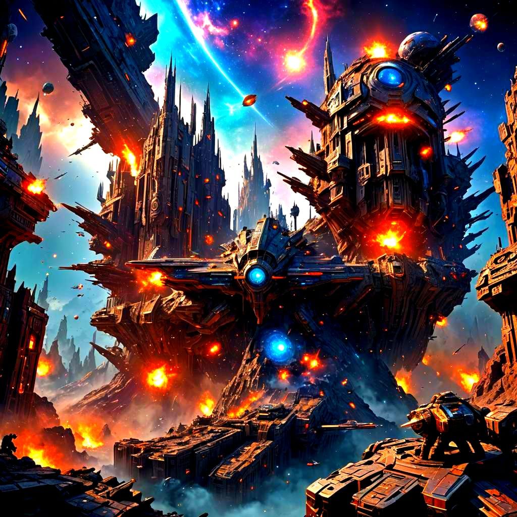 Epic Galaxy War Concept Art