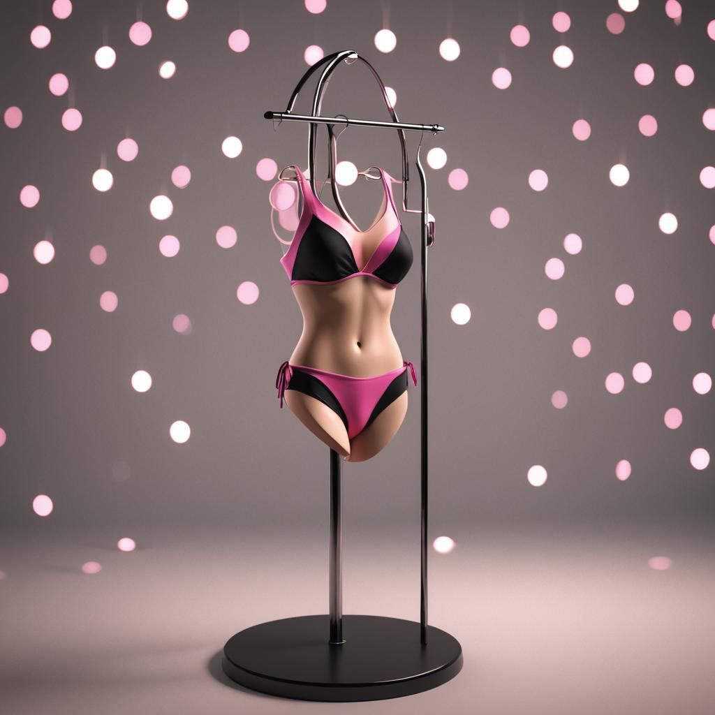 Bikini on Stand in Ultra HD Realism