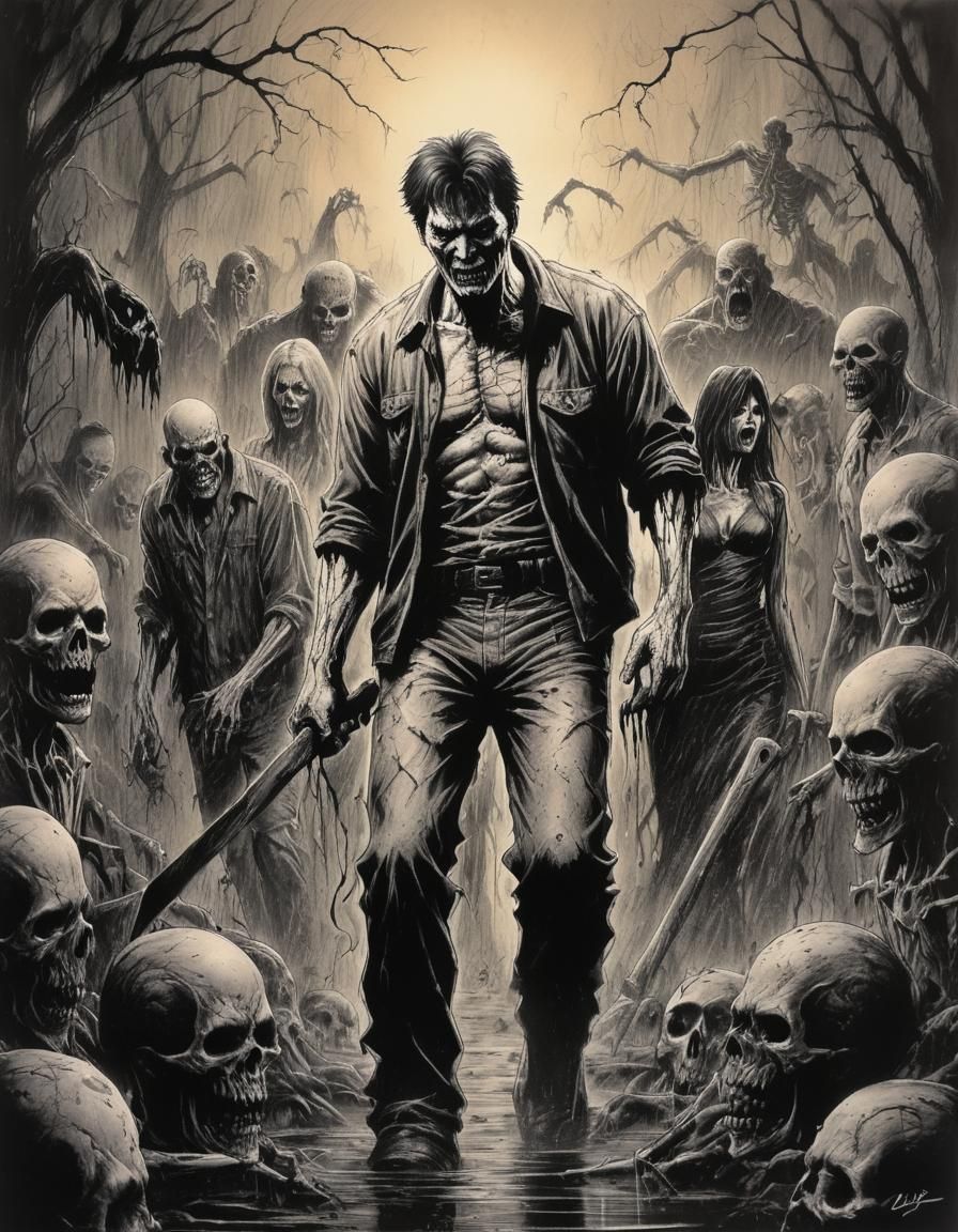 IMAX
...walking evil unholy living dead,
Jim Lee,Jim Davis,KellyJones bring there art style in wet brushed acrylic art...