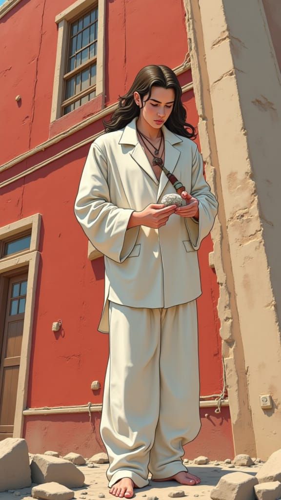 Painterly Ghibli Style Modern Art