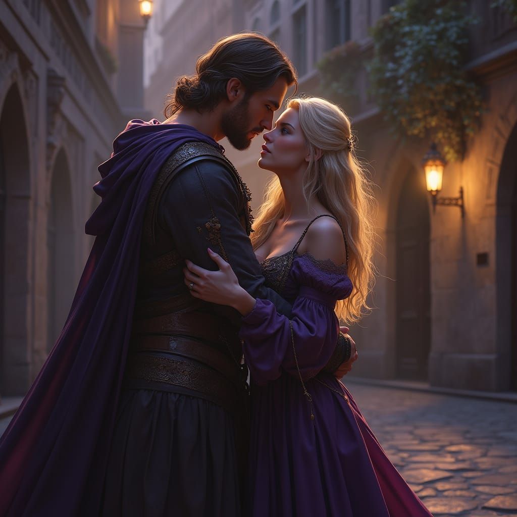 Medieval Romance in Dark Fantasy Style