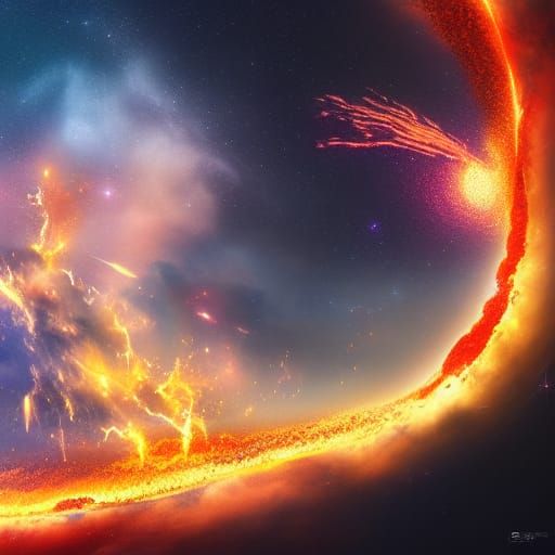 Exploding Universe: A Cinematic Digital Painting