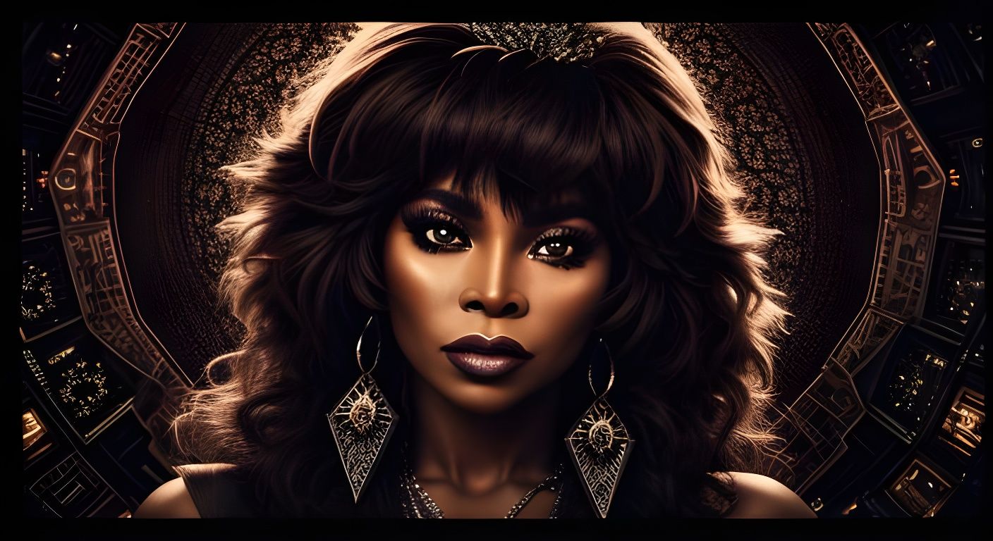 Hyperrealistic Acid Queen Portrait in HDR