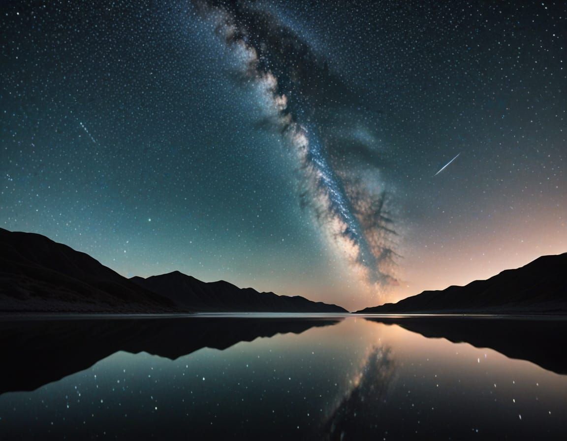 Milky Way Reflection in Tranquil Waters