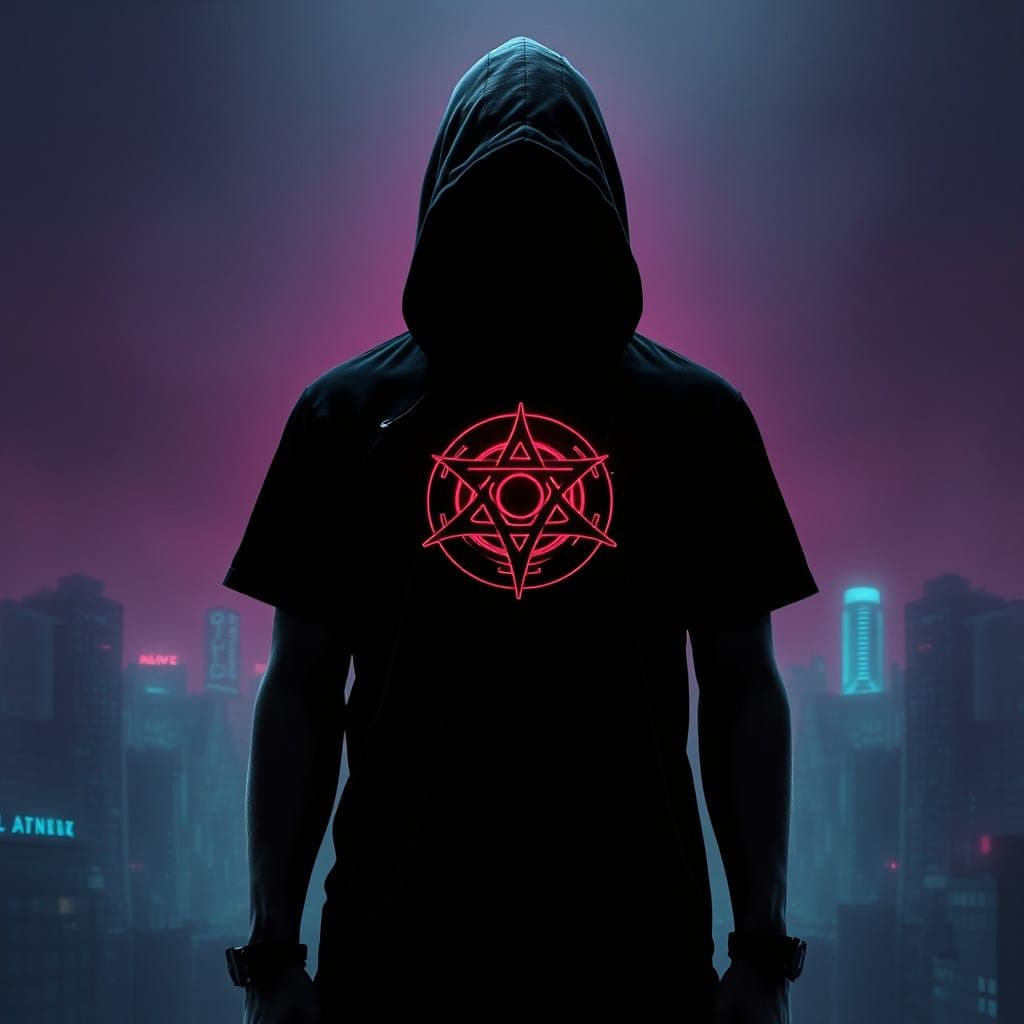 cybersigilism, T-shirt design, enigmatic, emo, alpha