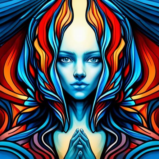 Surreal Fantasy Digital Art in Detailed Painting Style