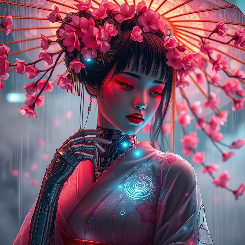 Cyberpunk geisha *(Pick from top 20 creations)