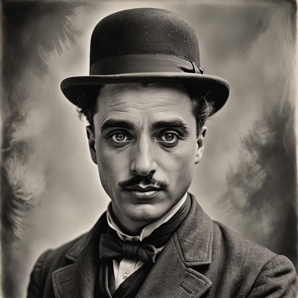 Classic Portrait of Silent Film Legend