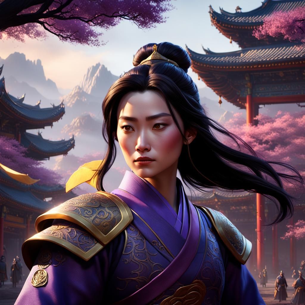 Mulan: Dark Fantasy Art Nouveau Masterpiece