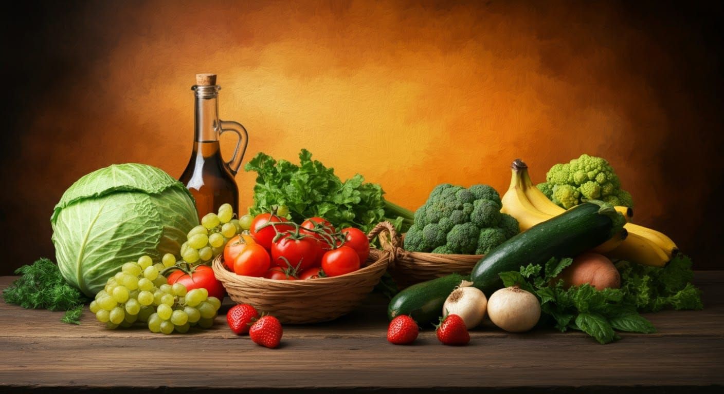 Impressionist Still Life: Fruits and Vegetables